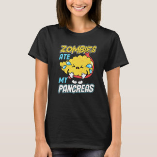Zombies Ate My Pancreas Diabetes Awareness Premium T-Shirt