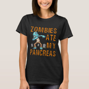 Zombies Ate My Pancreas - Fun Diabetes T-Shirt