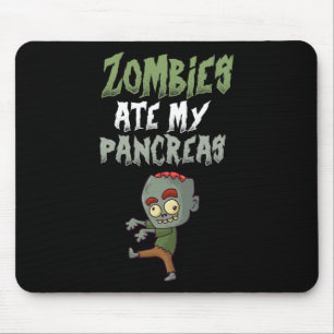 Zombies Ate My Pancreas T1d Type 1 Diabetes Girl K Mouse Mat