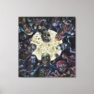 Zombies Attack (Zombie Horde) Canvas Print