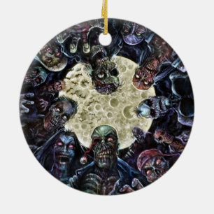Zombies Attack (Zombie Horde) Ceramic Tree Decoration