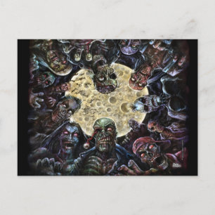 Zombies Attack (Zombie Horde) Postcard