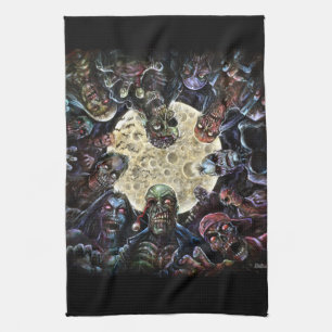 Zombies Attack (Zombie Horde) Tea Towel