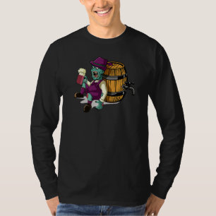 Zombies bloodied beer blood drinking monster Hallo T-Shirt