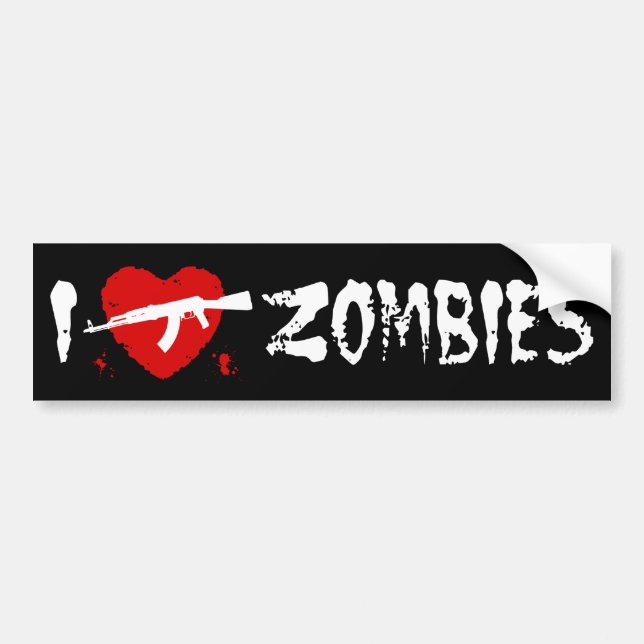 Zombies Bumper Sticker (Front)