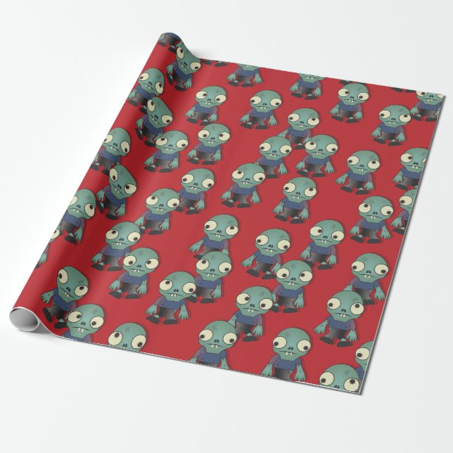 Zombies...Coming to Get You!   Wrapping Paper (Unrolled)