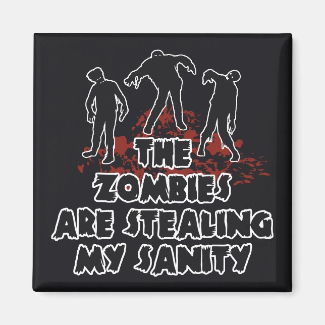 Zombies custom color magnet (Front)