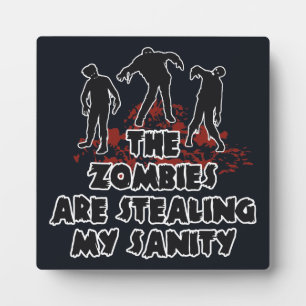 Zombies custom colour plaque