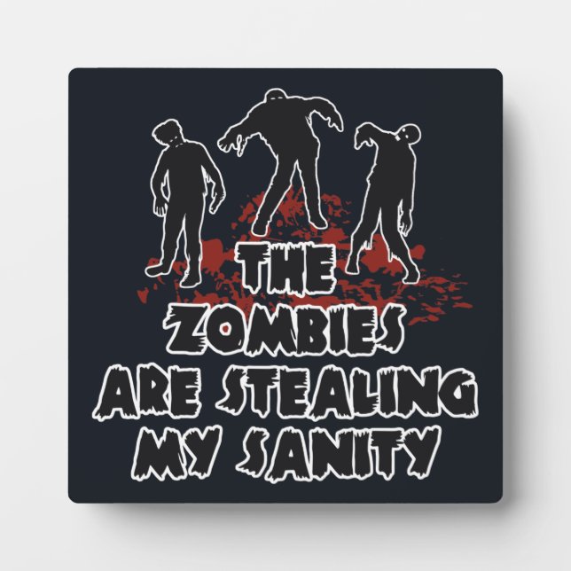 Zombies custom colour plaque (Front)