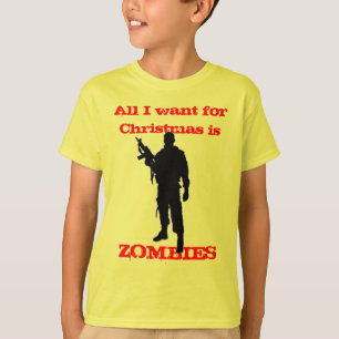 Zombies For Christmas Cool Fun and Humour Christma T-Shirt
