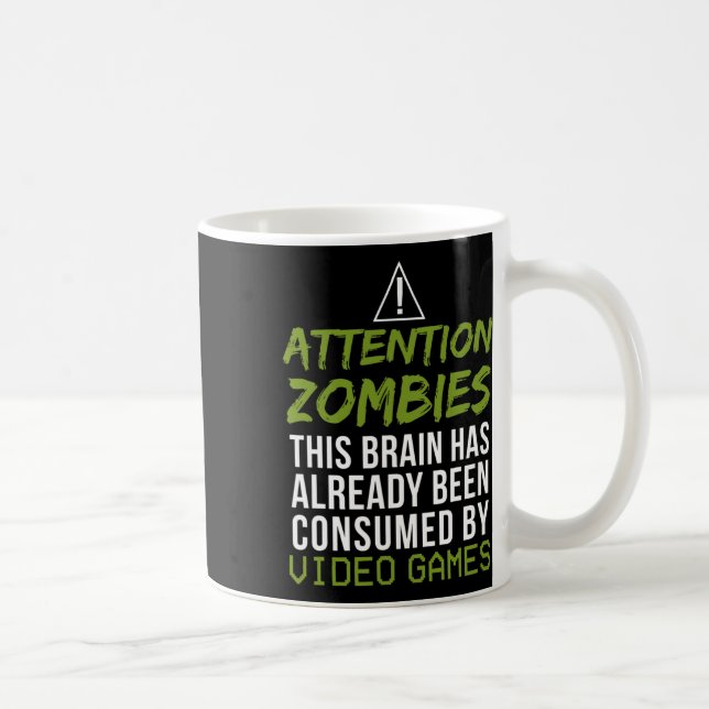 Zombies For Video Game Player Lovers  Coffee Mug (Right)