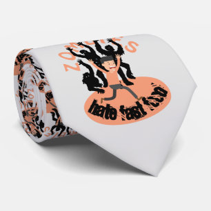 Zombies Hate Fast Food Tie