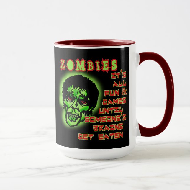 Zombies Humour Mug (Right)
