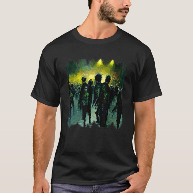 Zombies In A Rock Concert. Good Time For The Non L T-Shirt (Front)