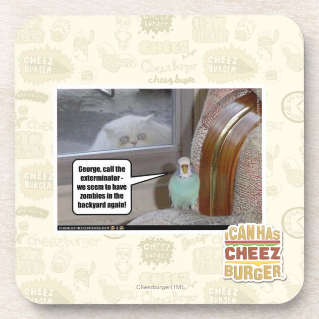 Zombies in the backyard coaster (Front)