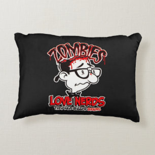 Zombies Love Nerds Decorative Cushion