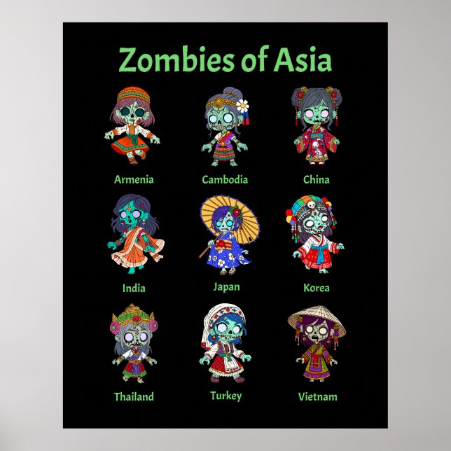 Zombies of Asia Poster (Front)