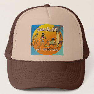 Zombies On Vacation Trucker Hat