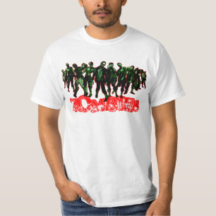 ZOMBIES - red stroke - white shirt