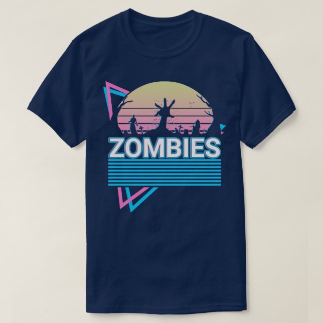 Zombies Retro T-Shirt (Design Front)