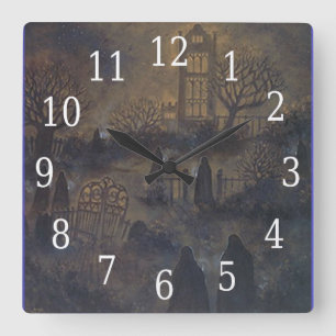 Zombies Square Clock