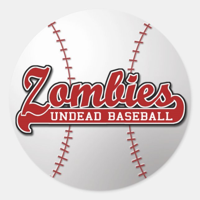 ZOMBIES Undead Baseball - sticker (Front)