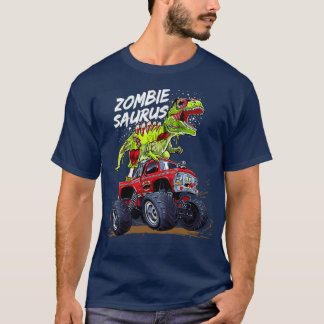 Zombiesaurus Dinosaurrex Riding T-Shirt