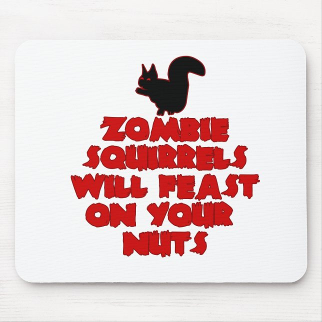 ZombieSquirrelpng Mouse Mat (Front)