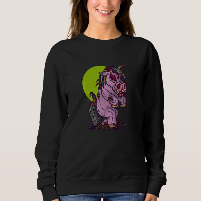 Zombieunicorn   sweatshirt (Front)