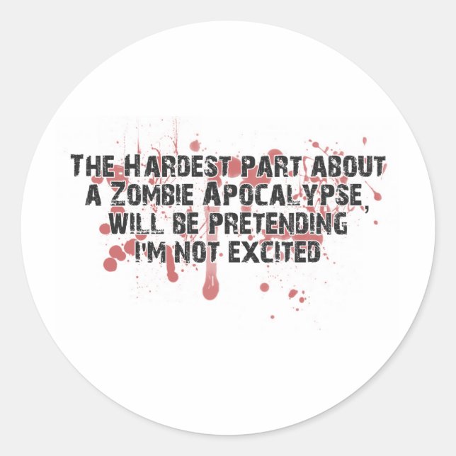 ZombieVerse Classic Round Sticker (Front)