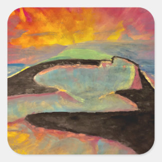 Zon skatepark stickers! square sticker