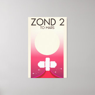Zond 2 Space Art. Canvas Print
