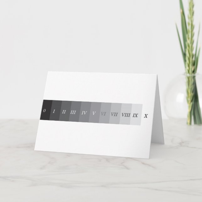 Zone System Card (Front)