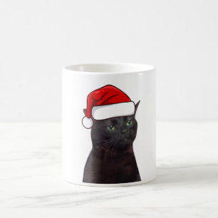 Zoned Out Cat Christmas Coffee Mug