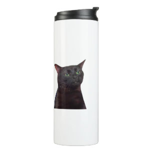 Zoned Out Cat, zoned out Thermal Tumbler