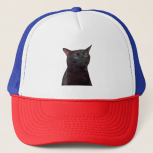 Zoned Out Cat, zoned out Trucker Hat