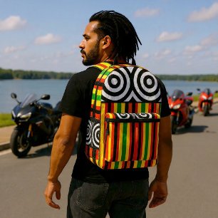 Zones printed backpack