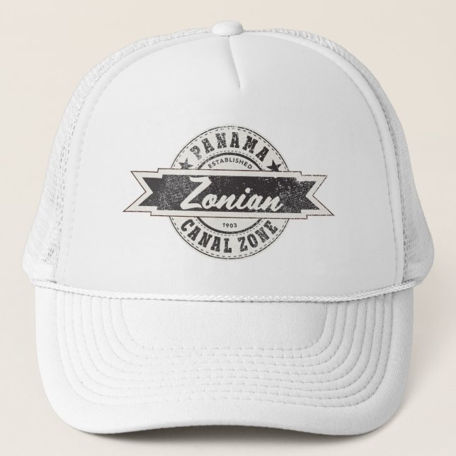 Zonian, Panama Canal Zone, CZ Trucker Hat (Front)
