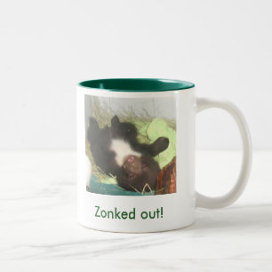 'Zonked out!' Two-Tone Mug