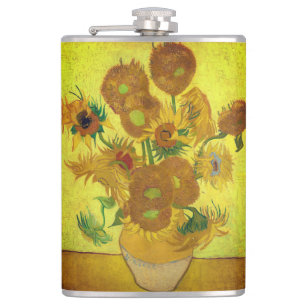 Zonnebloemen (Van Gogh) Hip Flask
