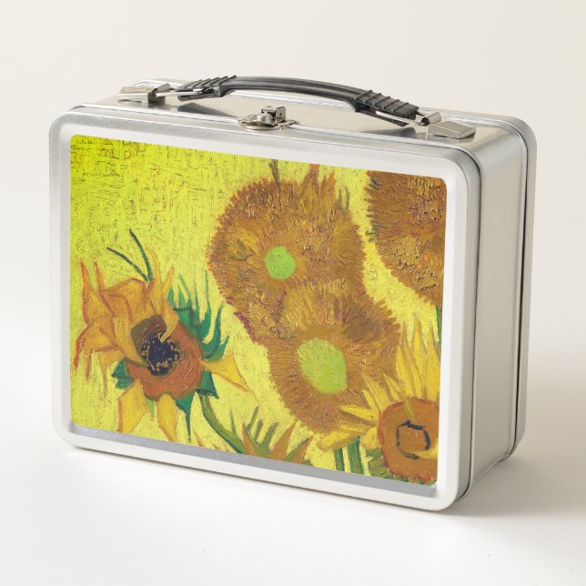 Zonnebloemen (Van Gogh) Metal Lunch Box (Front)