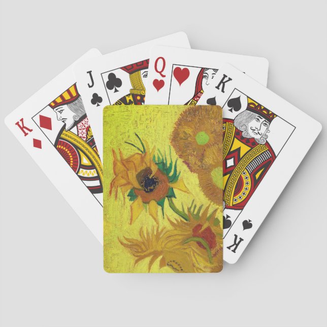 Zonnebloemen (Van Gogh) Playing Cards (Back)