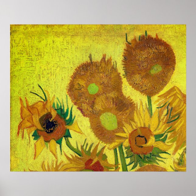 Zonnebloemen (Van Gogh) Poster (Front)