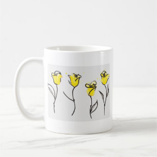 Zonta Coffee Mug Yellow Rose - with YOUR logo!