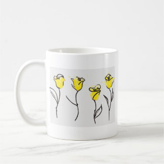 Zonta Coffee Mug Yellow Rose - with YOUR logo!