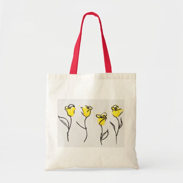 Zonta Yellow Rose Tote bag (Front)