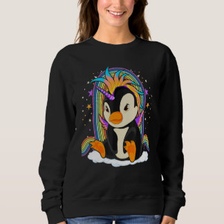 Zoo Animal Bird Rainbow Penguincorn Fantasy Unicor Sweatshirt
