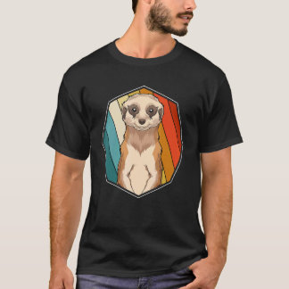 Zoo Animal Meerkat  Africa Safari Retro Meerkat 1 T-Shirt