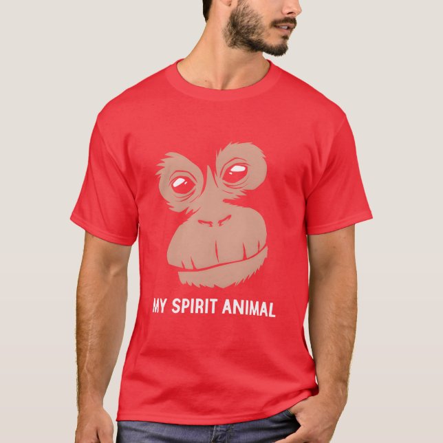 Zoo Animal My Spirit Animal Orangutan retro T-Shirt (Front)