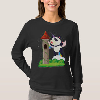 Zoo Animal Rainbow Pandacorn Magical Fairytale Uni T-Shirt